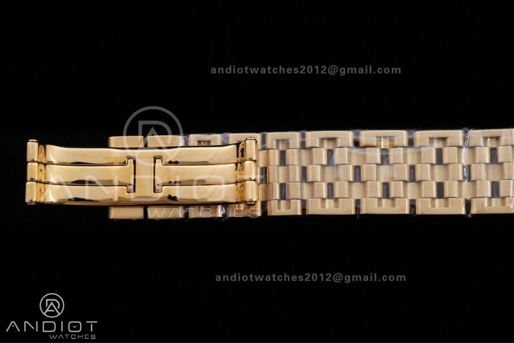 Panthère Ladies 27mm YG AF 1:1 Best Edition White Dial on YG Bracelet Ronda Quartz — photo 14