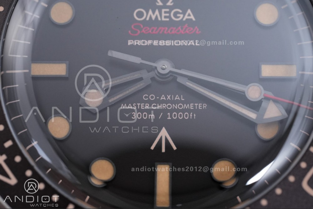Seamaster 300 "No Time to Die" Limited Edition ORF 1:1 Best Edition on Titanium Mesh Bracelet OR8806 Super Clone — photo 5