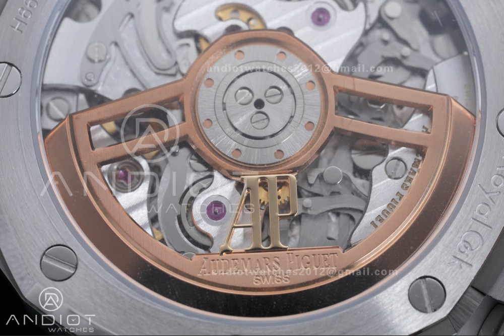 Royal Oak Chrono 26240 SS TOP 1:1 Best Edition Black Dial on SS Bracelet DD4401 Super Clone — photo 11