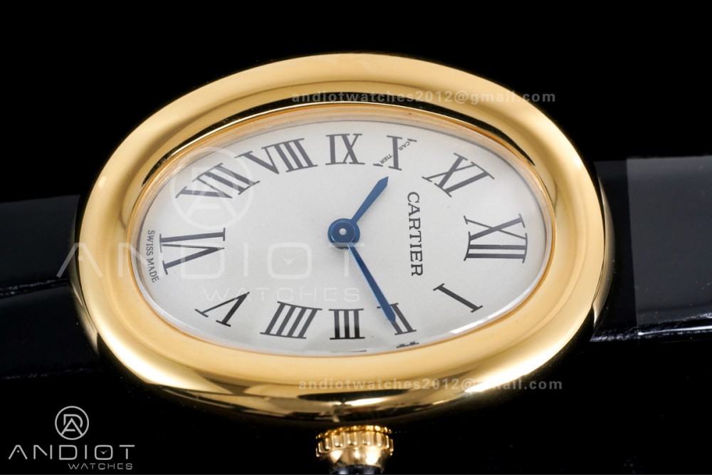 Baignoire Watch YG AF 1:1 Best Edition White Dial on Black Strap RONDA Quartz — photo 4