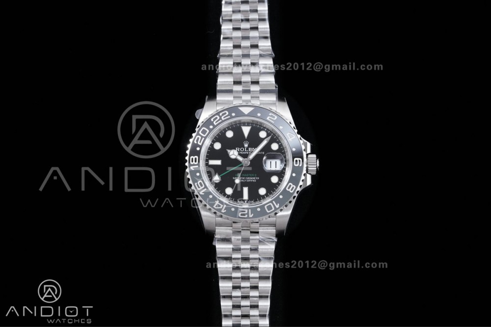 GMT-Master II 126710 GRNR Black/Gray Ceramic VSF Best Edition Bruce Wayne on Jubilee Bracelet DD3285 V4(Free Sprung)