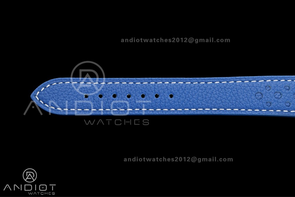 Top Time B01 Racing BLSF 1:1 Best Edition Black/Blue Gulf Dial on Blue Leather Strap A7750 — photo 17