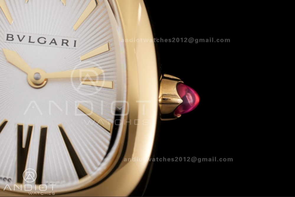 Serpenti 35mm YG BVF 1:1 Best Edition Silver Dial on YG Bracelet Ronda Quartz — photo 5