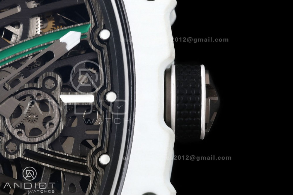RICH Maker's 1:1 RM67-02 White NTPT UAE Skeleton Dial CRMA7 Super Clone — photo 7