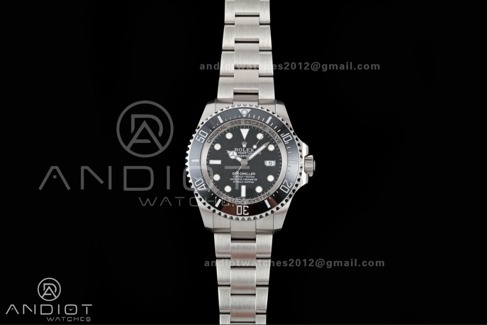 Sea-Dweller DEEPSEA 126660 904L SS QF 1:1 Best Edition Black Dial On Oyster Bracelet SH3235 (Free Sprung)