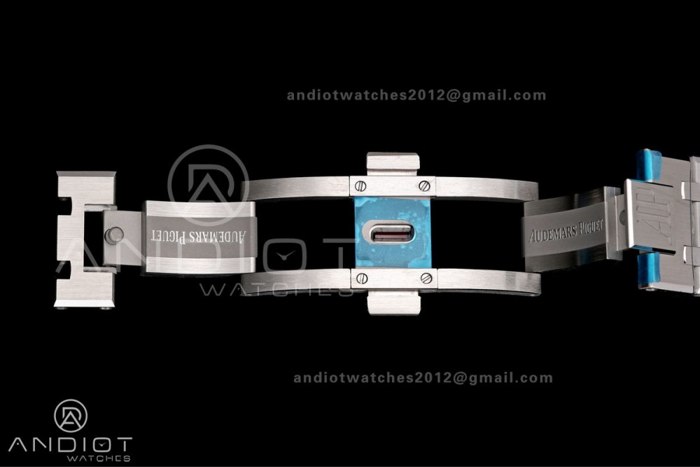 Royal Oak 41mm 15500 SS VSF 1:1 Best Edition Black Textured Dial on SS Bracelet DD4302 Super Clone — photo 19