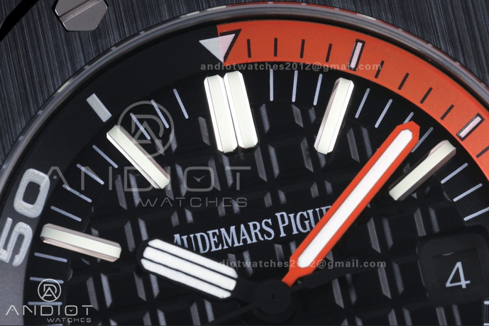 Royal Oak Offshore Diver 15707 Black Ceramic JF 1:1 Best Edition SA3120 Super Clone — photo 4