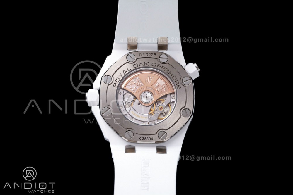 Royal Oak Offshore Diver 15707 White Ceramic JF 1:1 Best Edition SA3120 Super Clone — photo 9