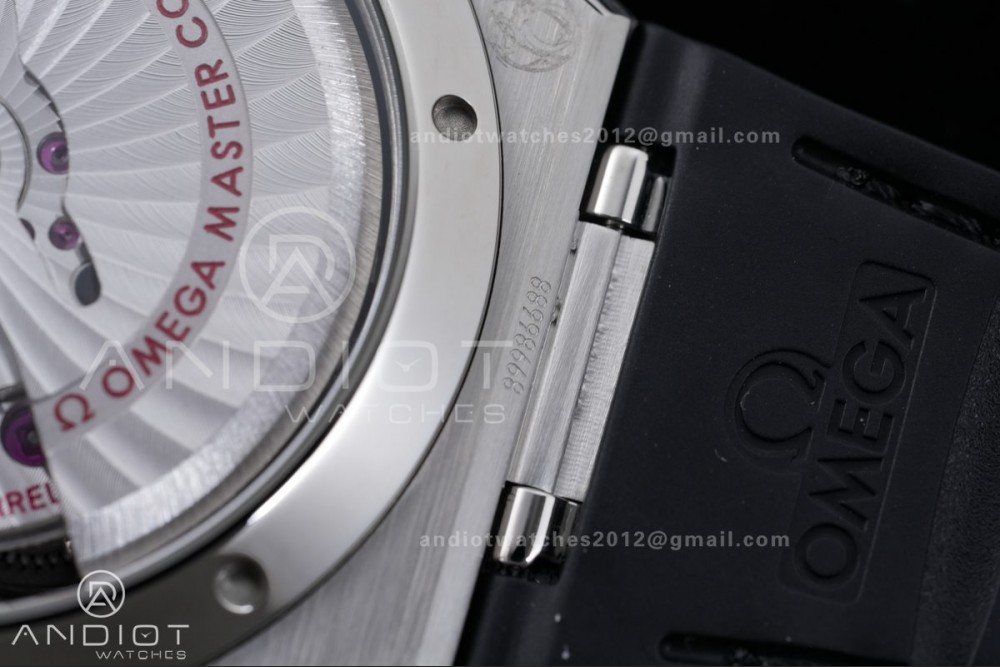 Constellation Black Ceramic SS VSF 1:1 Best Edition Gray Dial on Black Gummy Strap A8900 Super Clone — photo 12