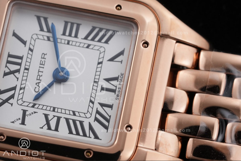 Panthère 22mm BVF 1:1 Best Edition RG White Dial on RG Bracelet Ronda Quartz — photo 5