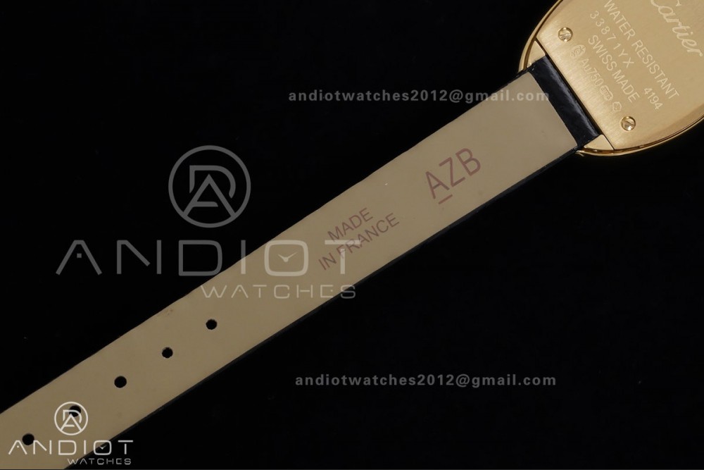 Baignoire Watch YG AF 1:1 Best Edition White Dial on Black Strap RONDA Quartz — photo 14