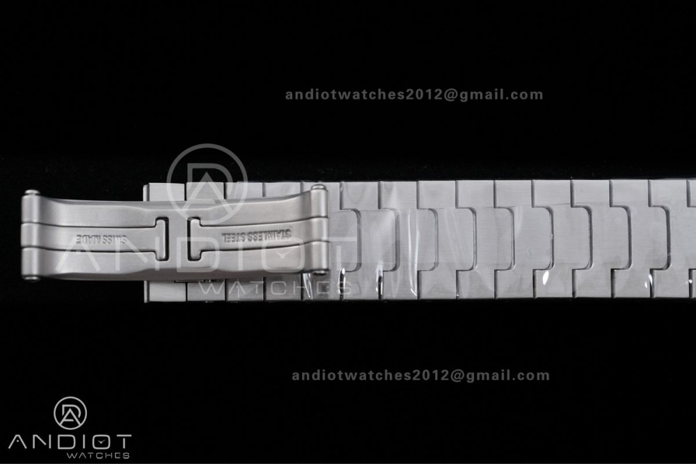 Santos W2SA0033 27x34mm AF 1:1 Best Edition Silver Dial ON SS/RG SmartLinks Bracelet Ronda Quartz — photo 12