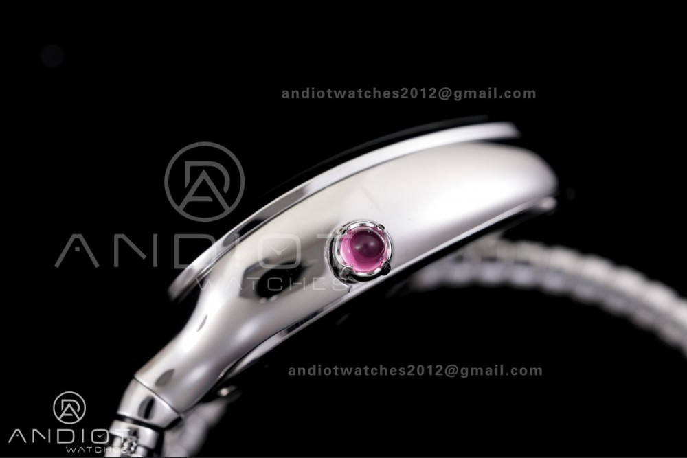 Serpenti 35mm SS BVF 1:1 Best Edition Silver Dial on SS Bracelet Ronda Quartz — photo 12