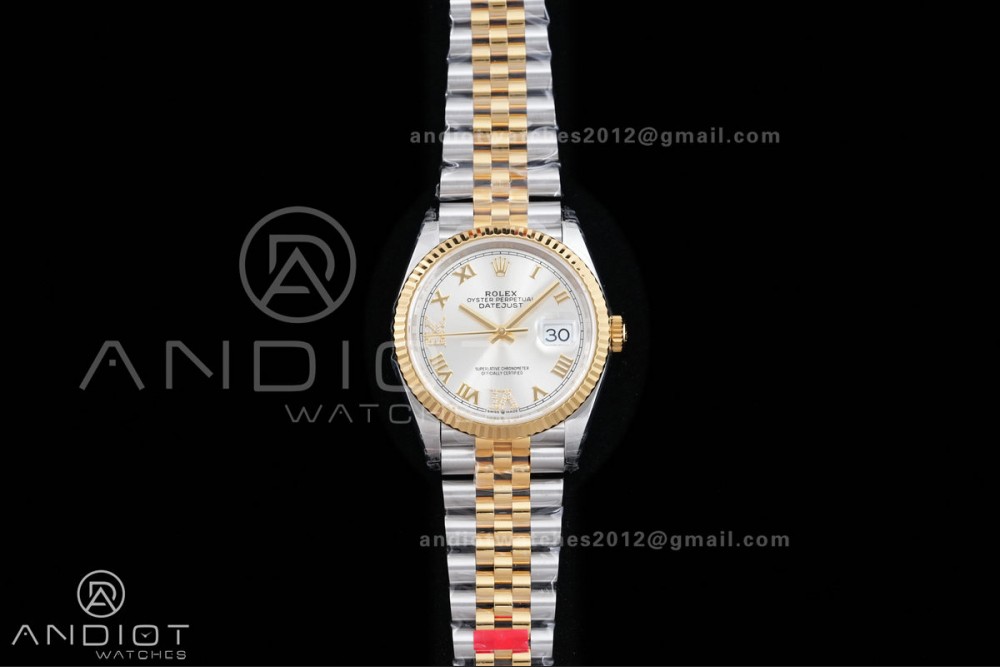 DateJust 36 126233 SS/YG VSF 1:1 Best Edition Silver Roman Dial on Jubilee Bracelet VS3235 V2