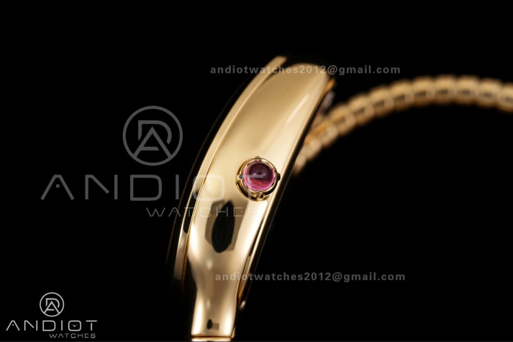 Serpenti 35mm YG BVF 1:1 Best Edition Silver Dial on YG Bracelet Ronda Quartz — photo 12
