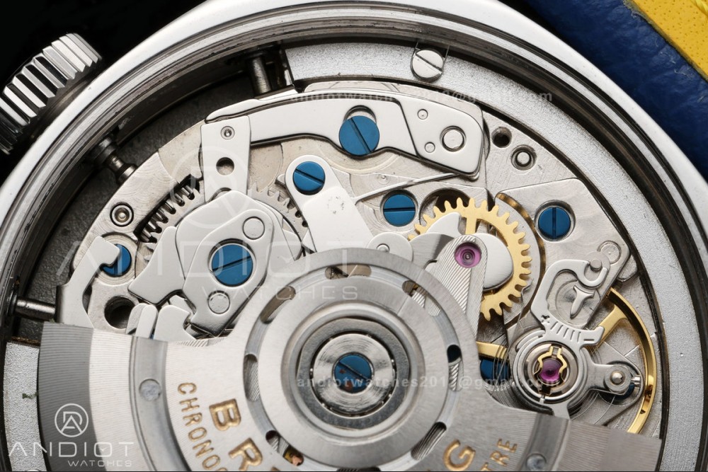 Top Time B01 Racing BLSF 1:1 Best Edition Black/Blue Gulf Dial on Blue Leather Strap A7750 — photo 13