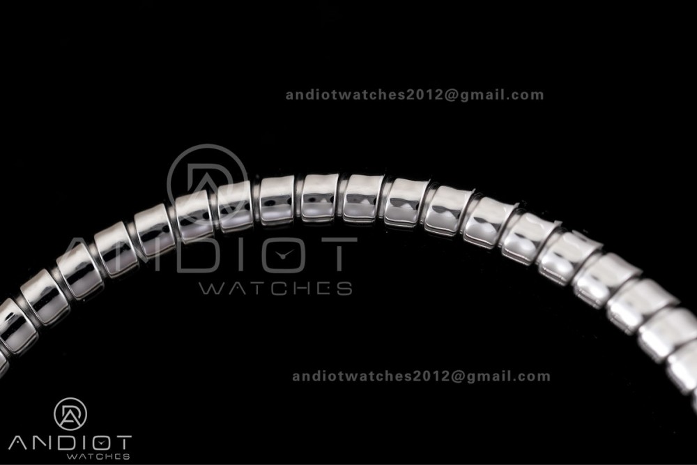 Serpenti 35mm SS BVF 1:1 Best Edition Silver Dial on SS Bracelet Ronda Quartz — photo 15
