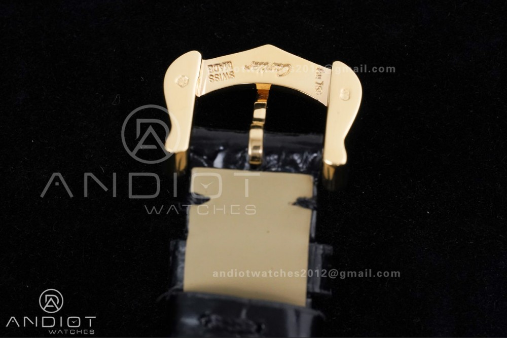 Baignoire Watch YG AF 1:1 Best Edition White Dial on Black Strap RONDA Quartz — photo 16