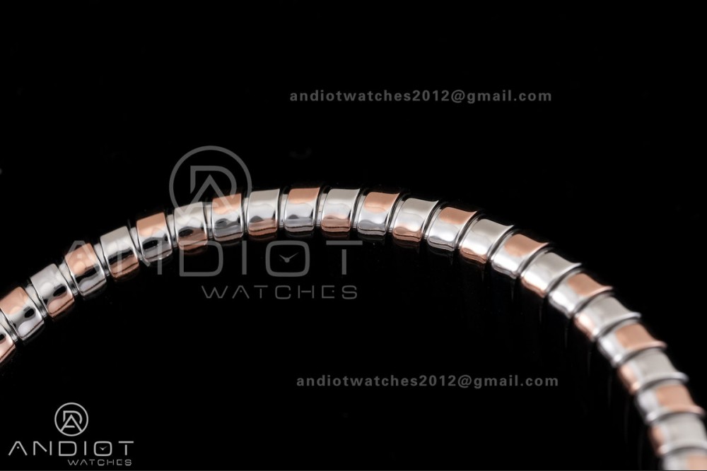 Serpenti 35mm SS/RG BVF 1:1 Best Edition Silver Dial on SS/RG Bracelet Ronda Quartz — photo 15