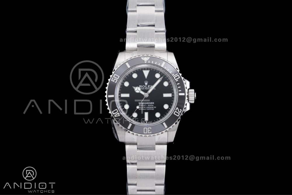 Submariner 41mm 124060 No Date Black Ceramic 904L Steel VSF 1:1 Best Edition VS3230