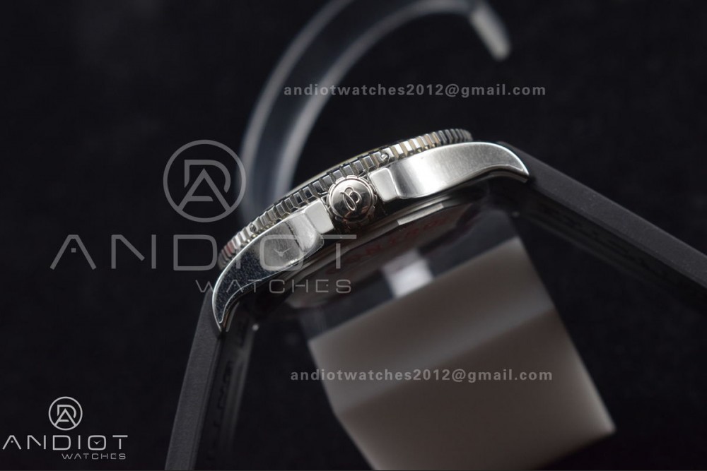Superocean Automatic 44 TF 1:1 Best Edition Black Dial Black Bezel On Black Rubber Strap A2824 — photo 11