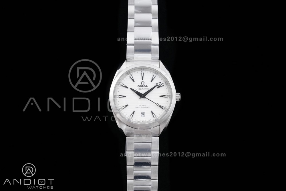 Aqua Terra 150M Master 38mm SS VSF 1:1 Best Edition White Dial On SS Bracelet Super Clone A8800