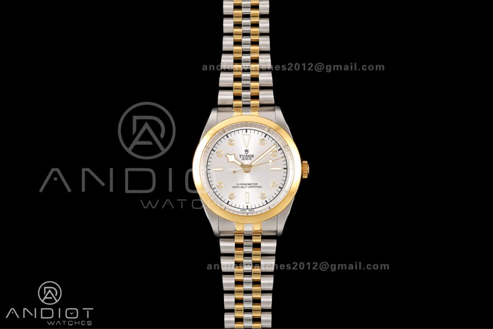 Black Bay One 41 SS/YG HTF 1:1 Best Edition Silver Diamonds Dial on SS/YG Bracelet A26J