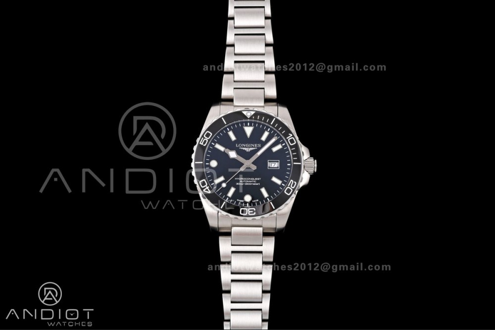 HydroConquest SS U8F 1:1 Best Edition Black Dial on SS Bracelet SA3135