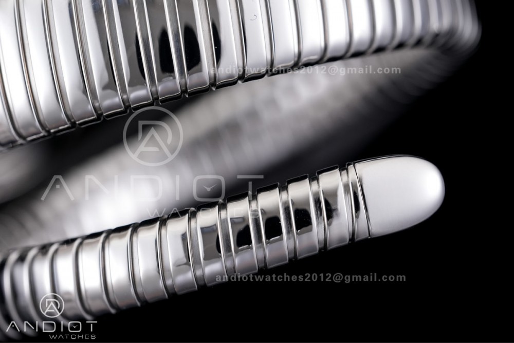Serpenti 35mm SS BVF 1:1 Best Edition Silver Dial on SS Bracelet Ronda Quartz — photo 14