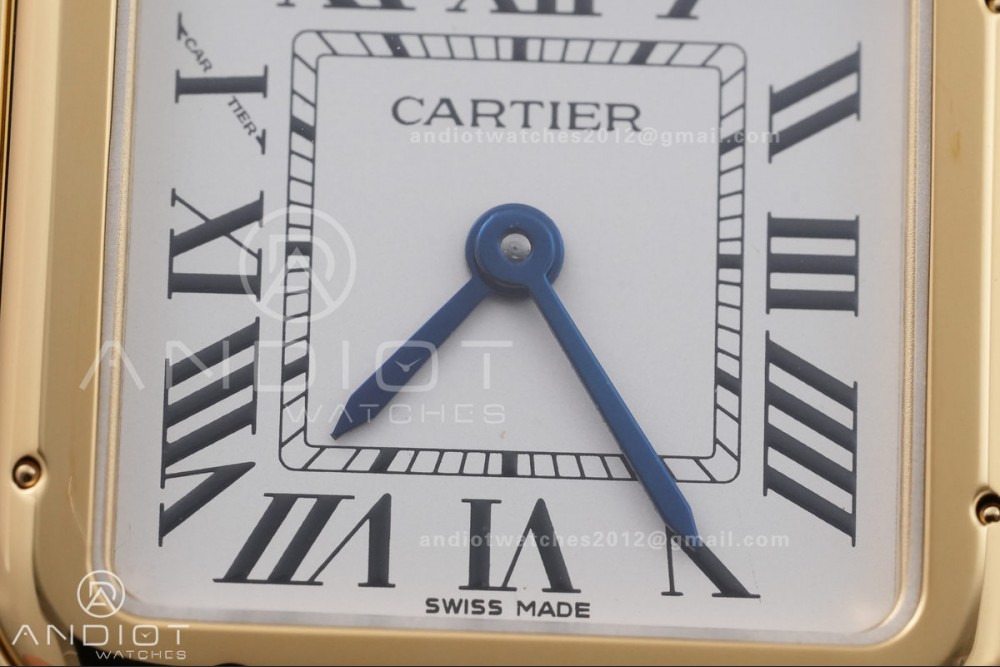 Panthère Ladies 27mm YG AF 1:1 Best Edition White Dial on YG Bracelet Ronda Quartz — photo 5