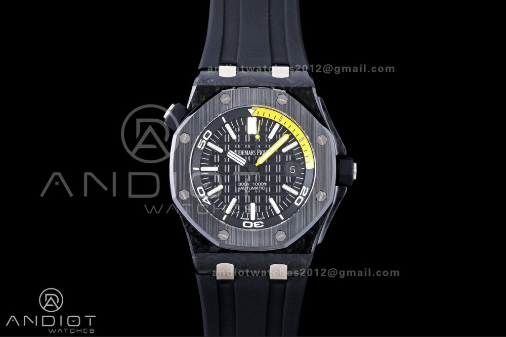 Royal Oak Offshore Diver 15706 Forged Carbon JF 1:1 Best Edition SA3120 Super Clone — photo 3