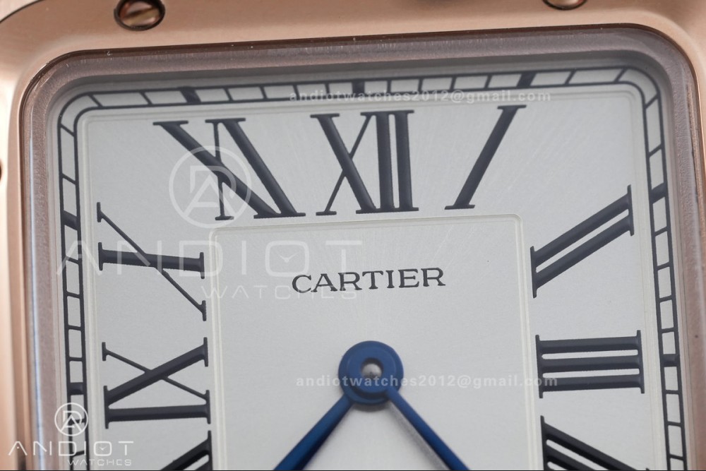 Santos Dumont 38mm RG F1F Best Edition Silver Dial on Black Leather Strap Quartz — photo 4