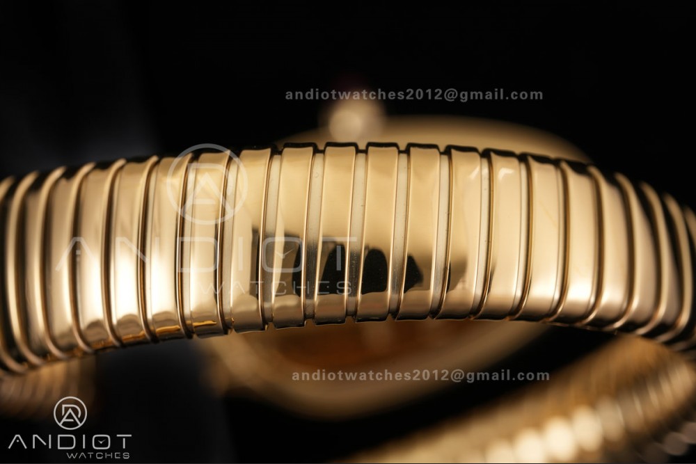 Serpenti 35mm YG BVF 1:1 Best Edition Black Dial on YG Bracelet Ronda Quartz — photo 14