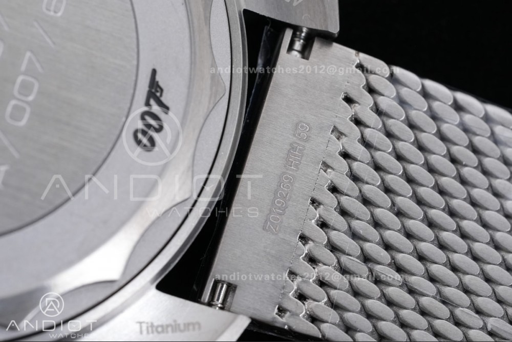 Seamaster 300 "No Time to Die" Limited Edition ORF 1:1 Best Edition on Titanium Mesh Bracelet OR8806 Super Clone — photo 15
