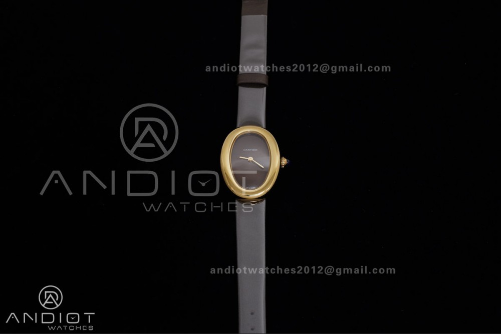 Baignoire Watch YG AF 1:1 Best Edition Brown Dial on Brown  Strap RONDA Quartz