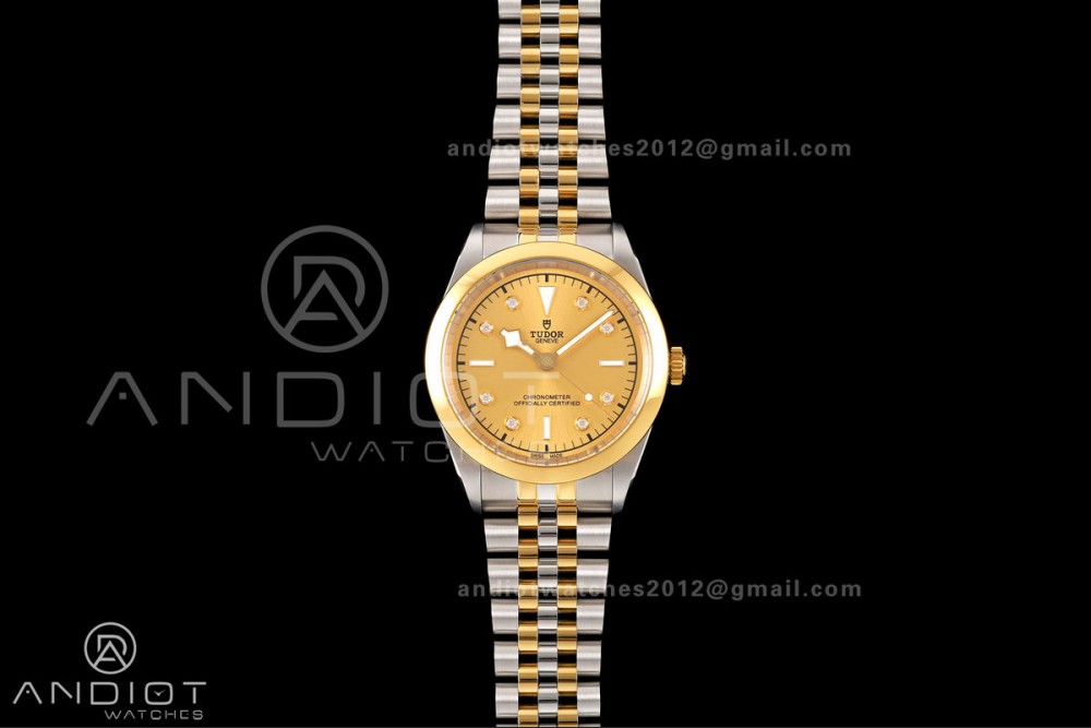 Black Bay One 41 SS/YG HTF 1:1 Best Edition YG Diamonds Dial on SS/YG Bracelet A26J