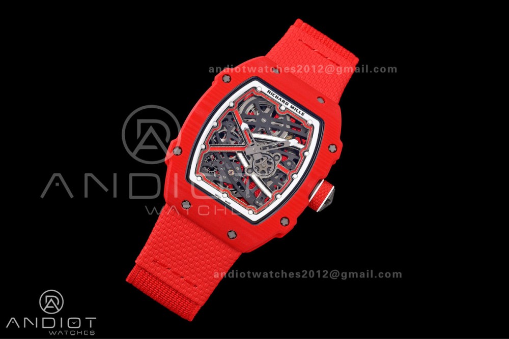 RICH Maker's 1:1 RM67-02 Red NTPT Sebastien Buemi Skeleton Dial CRMA7 Super Clone — photo 2