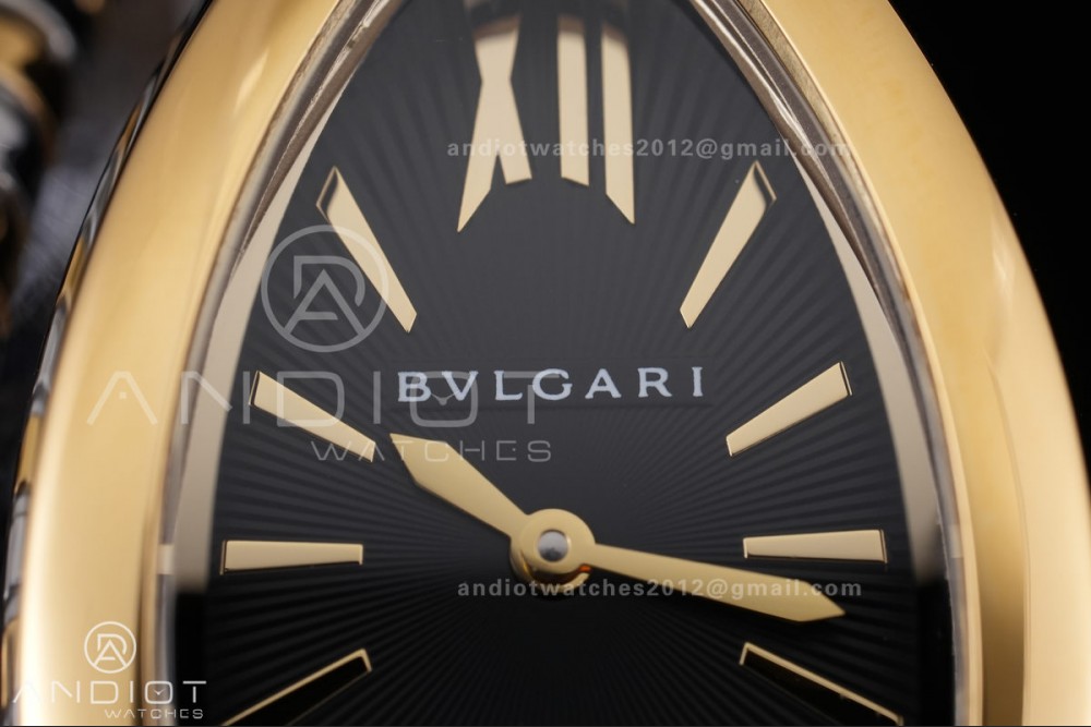 Serpenti 35mm SS/YG BVF 1:1 Best Edition Black Dial on SS/YG Bracelet Ronda Quartz — photo 5