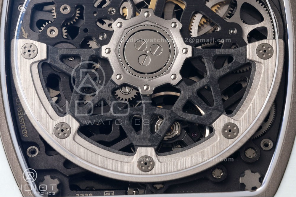 RICH Maker's 1:1 RM67-02 White NTPT UAE Skeleton Dial CRMA7 Super Clone — photo 13