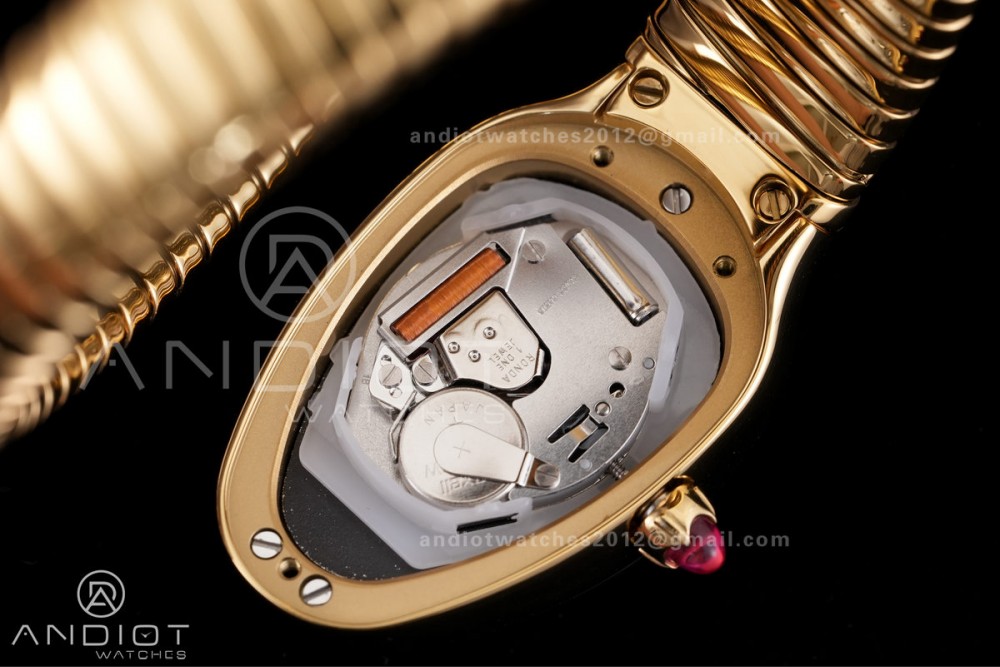Serpenti 35mm YG BVF 1:1 Best Edition Black Dial on YG Bracelet Ronda Quartz — photo 11
