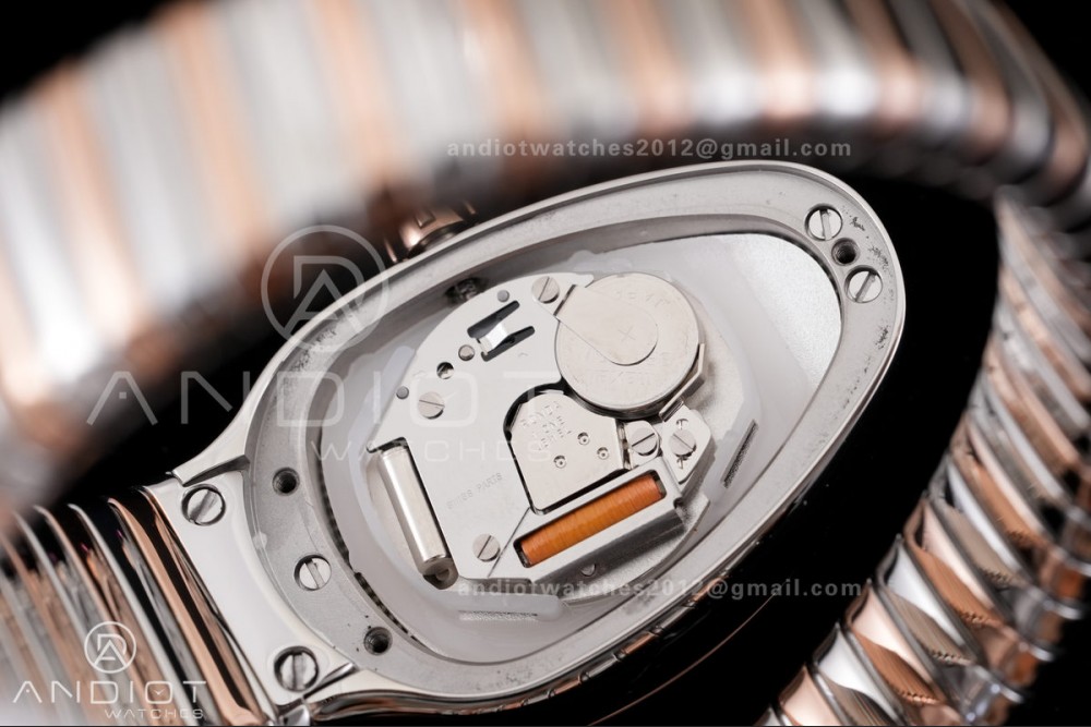 Serpenti 35mm SS/RG BVF 1:1 Best Edition Silver Dial on SS/RG Bracelet Ronda Quartz — photo 10