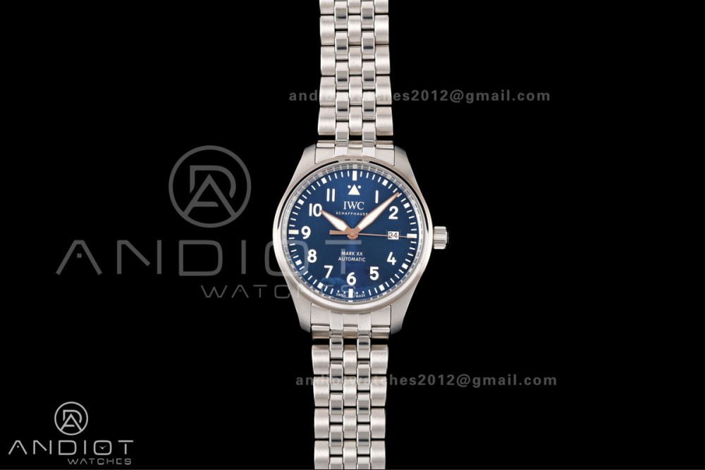 Mark XX MZF 1:1 Best Edition Blue/RG Dial on SS Bracelet A2892