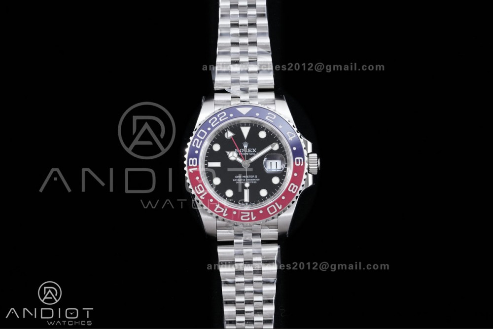 GMT-Master II 126710 BLRO Blue/Red Ceramic VSF Best Edition Pepsi on Jubilee Bracelet DD3285 V4(Free Sprung)