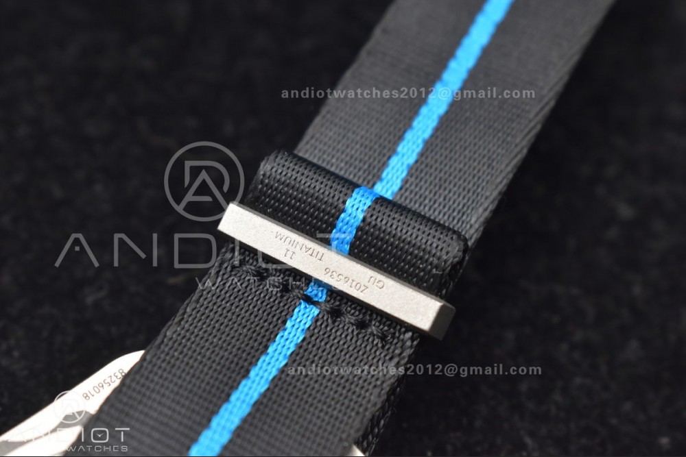 Seamaster 6000M Ultra Deep SS SBF 1:1 Best Edition Black Dial on Black Nylon Strap A8912 Super Clone — photo 8