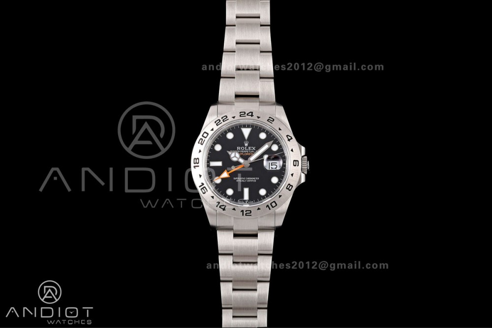 Explorer II 42mm 226570 904L SS QF 1:1 Best Edition White Dial on Bracelet JH3285-2 (Free Sprung)