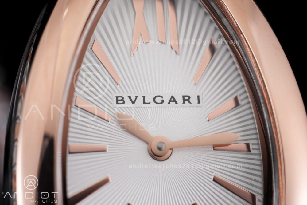 Serpenti 35mm SS/RG BVF 1:1 Best Edition Silver Dial on SS/RG Bracelet Ronda Quartz — photo 5