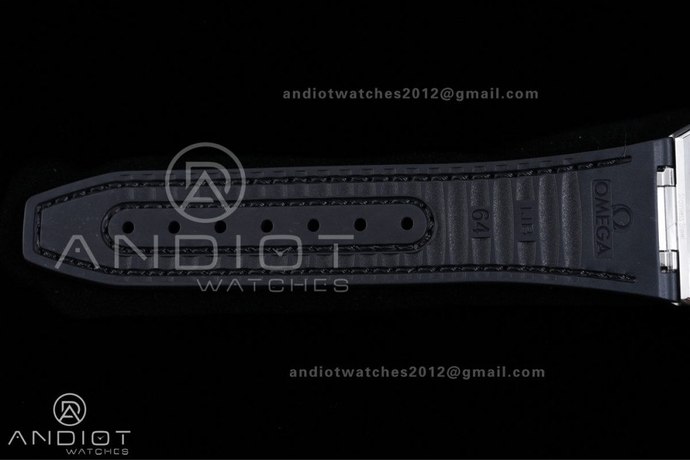 Constellation Black Ceramic SS VSF 1:1 Best Edition Gray Dial on Black Gummy Strap A8900 Super Clone — photo 17