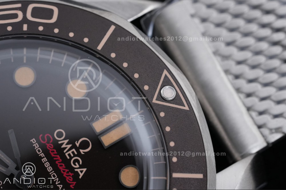 Seamaster 300 "No Time to Die" Limited Edition ORF 1:1 Best Edition on Titanium Mesh Bracelet OR8806 Super Clone — photo 6
