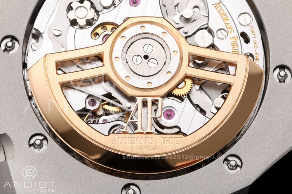 Royal Oak Chrono 26240 SS OCTA 1:1 Best Edition White Dial on SS Bracelet JH4401 Super Clone (Free Sprung) — photo 10