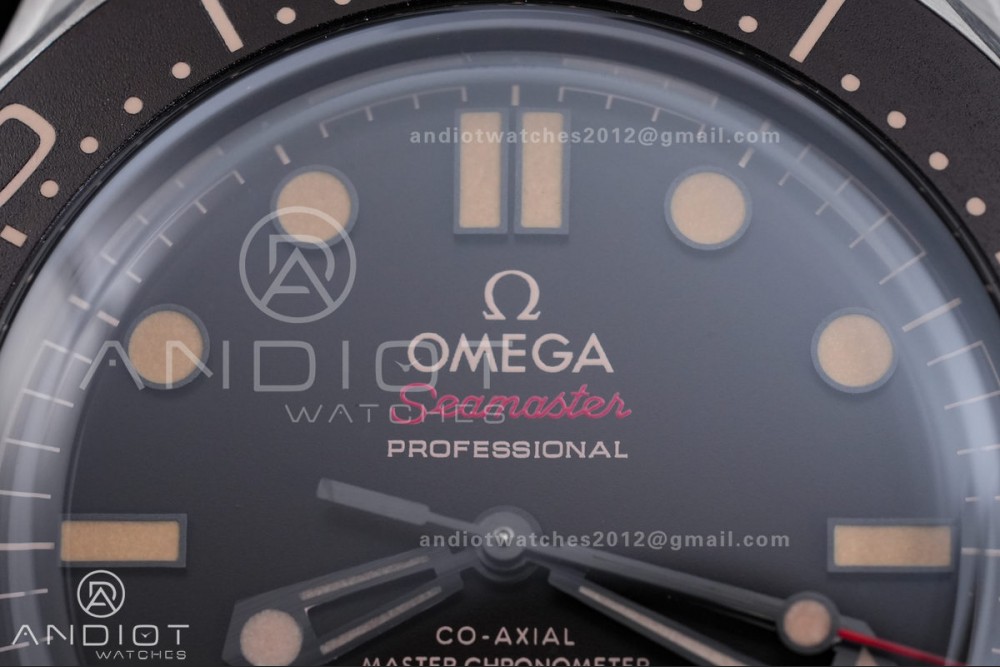 Seamaster 300 "No Time to Die" Limited Edition ORF 1:1 Best Edition on Titanium Mesh Bracelet OR8806 Super Clone — photo 4